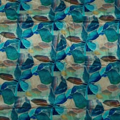 Multi Colour Crepe Digital Printed Fabric