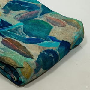 Multi Colour Crepe Digital Printed Fabric