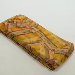 Multi Colour Tissue Organza Digital Printed Fabric