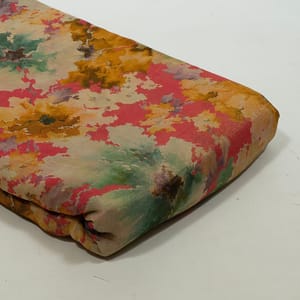 Multi Colour Tissue Organza Digital Printed Fabric