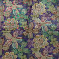Multi Colour Crepe Digital Printed Fabric