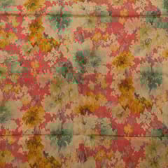 Multi Colour Tissue Organza Digital Printed Fabric
