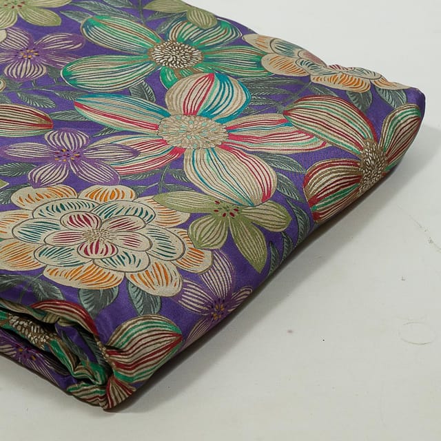 Multi Colour Crepe Digital Printed Fabric