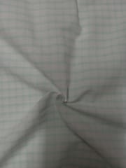 Light Mint Yarn Dyed Cotton Check Fabric