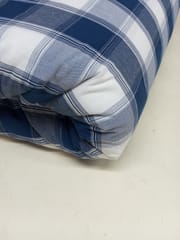 Dark Blue Plain Weave Yarn Dyed Cotton Fabric