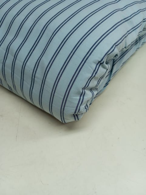 Sky Blure Plain Weave Yarn Dyed Cotton Fabric