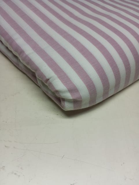 Pink Colour Twill Weave Yarn Dyed Cotton Fabric