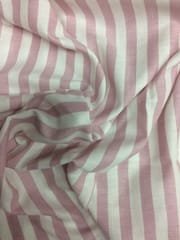 Pink Colour Twill Weave Yarn Dyed Cotton Fabric