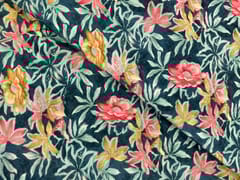 MultiColour Floral Velvet Fabric