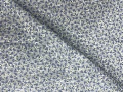 Light Lavender Colour Floral Flat Embroiderd Chiffon Fabric