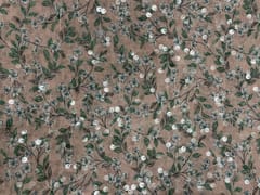 Light Beige Colour Floral Flat Sequence Chiffon Fabric