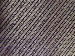 Wine Stripes Semi Brocade Fabric