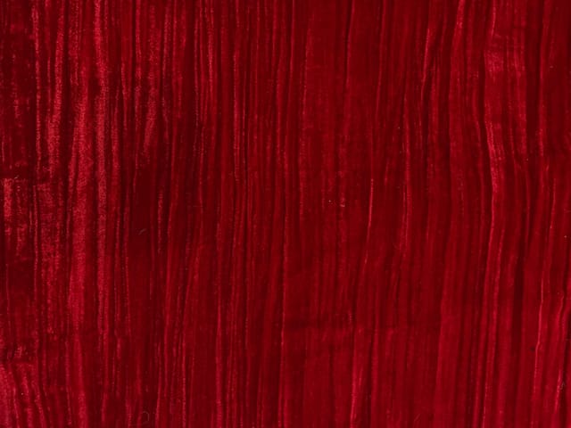 Red Crush Velvet Fabric