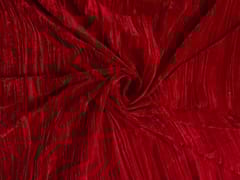 Red Crush Velvet Fabric