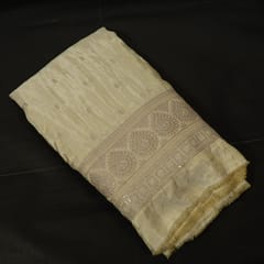 Dyeable Tissue Upada Embroidered