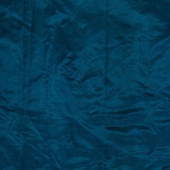 Black and Peacock Blue Colour Two Tone Pure Silk Fabric