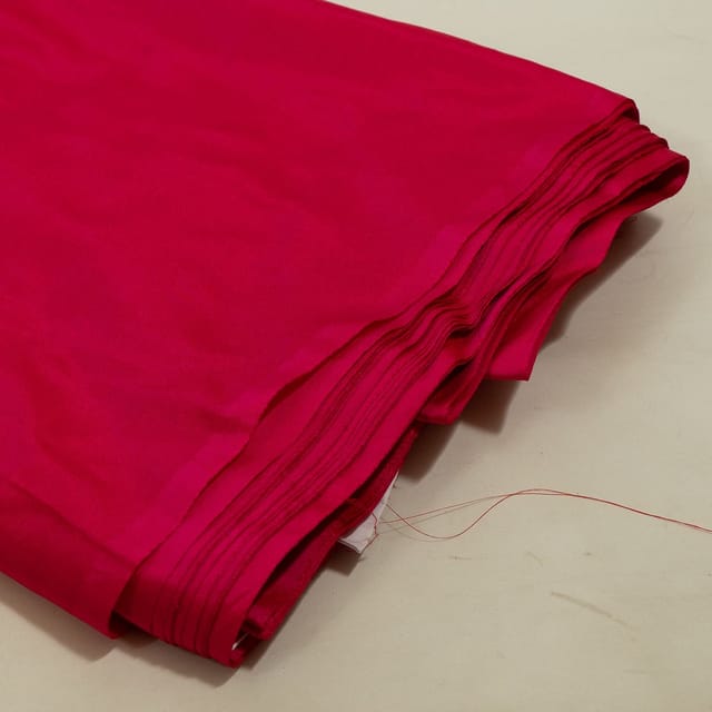 Rani and Red Colour Two Tone Pure Silk Fabric