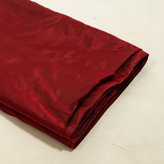Black and Maroon Colour Two Tone Pure Silk Fabric