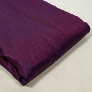 Purple Colour Dupion Silk Fabric
