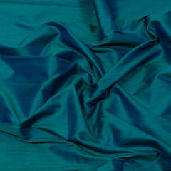 Rama Green Colour Dupion Silk Fabric