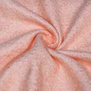 Peach Colour Tweed Fabric