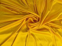 Yellow Plain Armani Satin Lycra Fabric