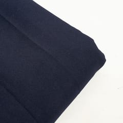 Navy Blue Colour Banana Crepe Fabric