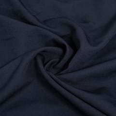 Navy Blue Colour Banana Crepe Fabric
