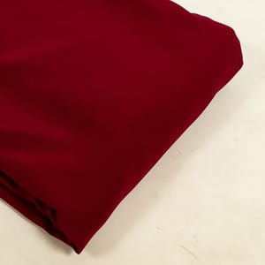 Mehroon Colour Banana Crepe Fabric