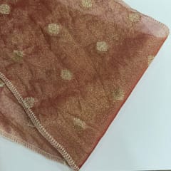 Dyeable Golden Tissue Jacquard Fabric