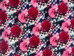 MultiColour Floral Pure Velvet Fabric
