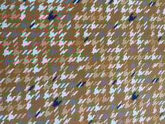 Mustard Abstract Banana Crepe Fabric