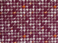 Purple & White Abstract Banana Crepe Fabric