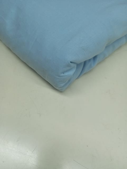 Swiss Dots Blue Dobby Weave Solid Cotton fabric