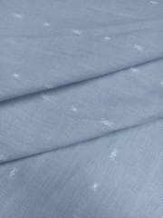 Blue Stripe Dobby Weave Yarn Dyed Cotton Fabric