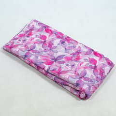 Multi Colour Cotton Chikan Floral Printed Fabric