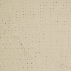 Off White Colour Dyeable Cotton Chikan Embroidered Fabric