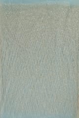 Sky Blue Colour Net Embroidered Fabric