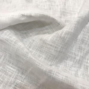 White Colour Linen Cotton 60 lea fabric