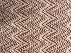 Brown White Chevron Cotton Fabric