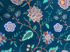 Rama Green Floral Cotton Cambric Modal Fabric