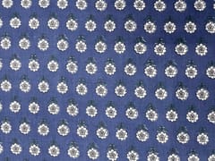 Greys Blue Floral Cotton Cambric Fabric