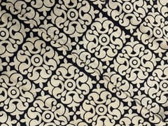 Black Abstract Cotton Cambric Dabu Fabric