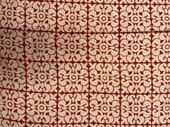 Red Abstract Cotton Cambric Dabu Fabric