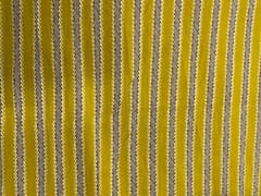 Yellow Stripes Cotton Cambric Fabric