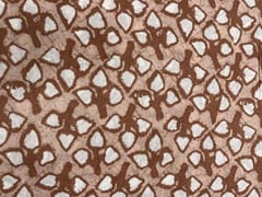 Brown White Floral Cotton Fabric