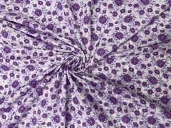 Light Purple Floral Cotton Fabric
