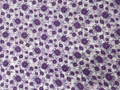 Light Purple Floral Cotton Fabric