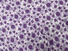 Light Purple Floral Cotton Fabric
