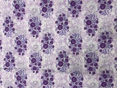 Light Purple Floral Cotton Fabric